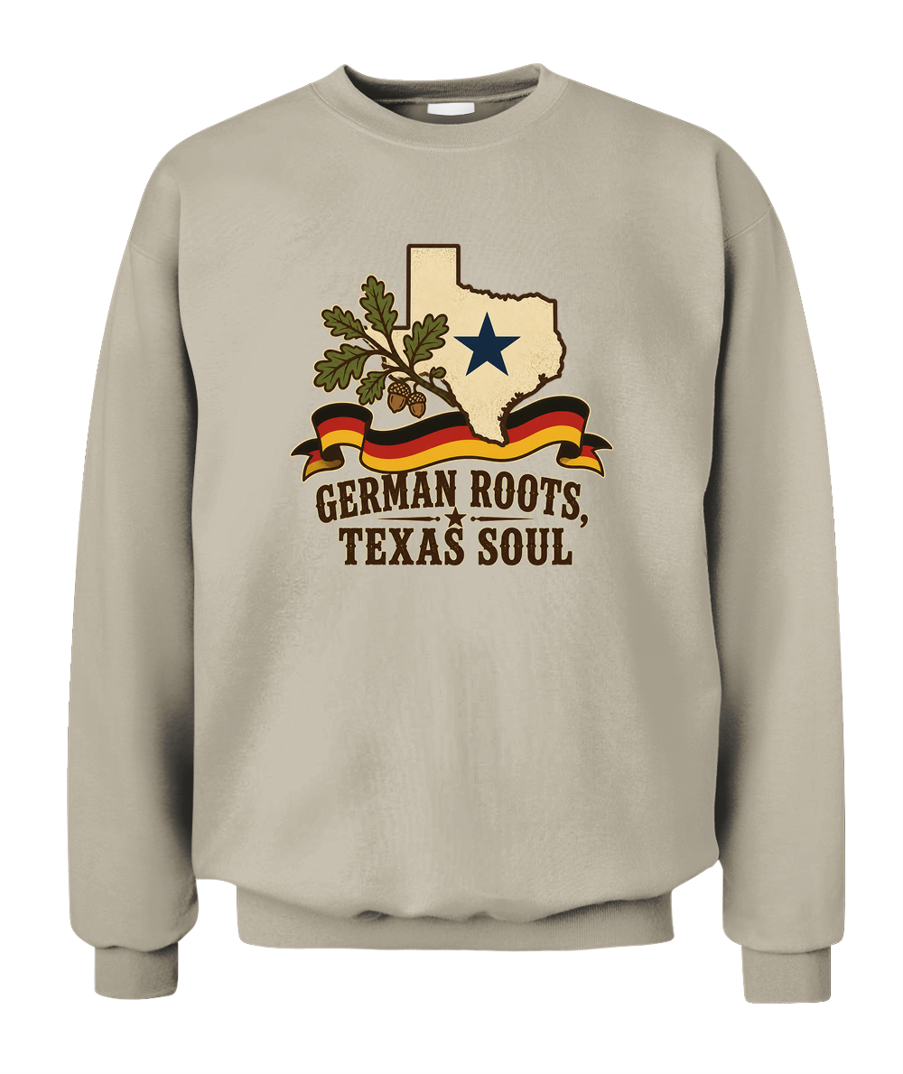 German Roots, Texas Soul — Sweatshirt in Sand