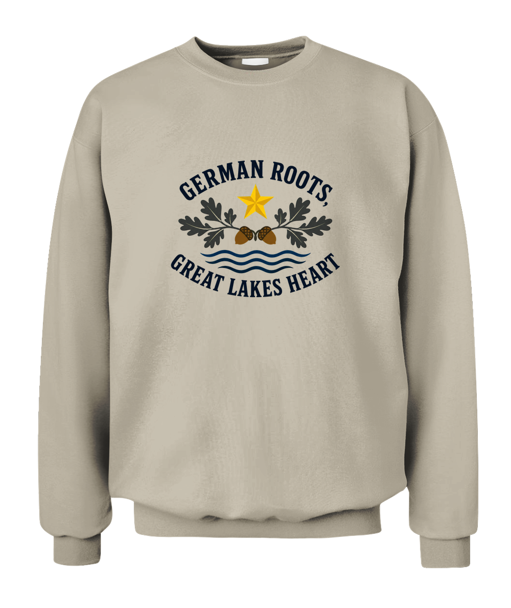 German Roots, Great Lakes Heart — Sweatshirt in Sand