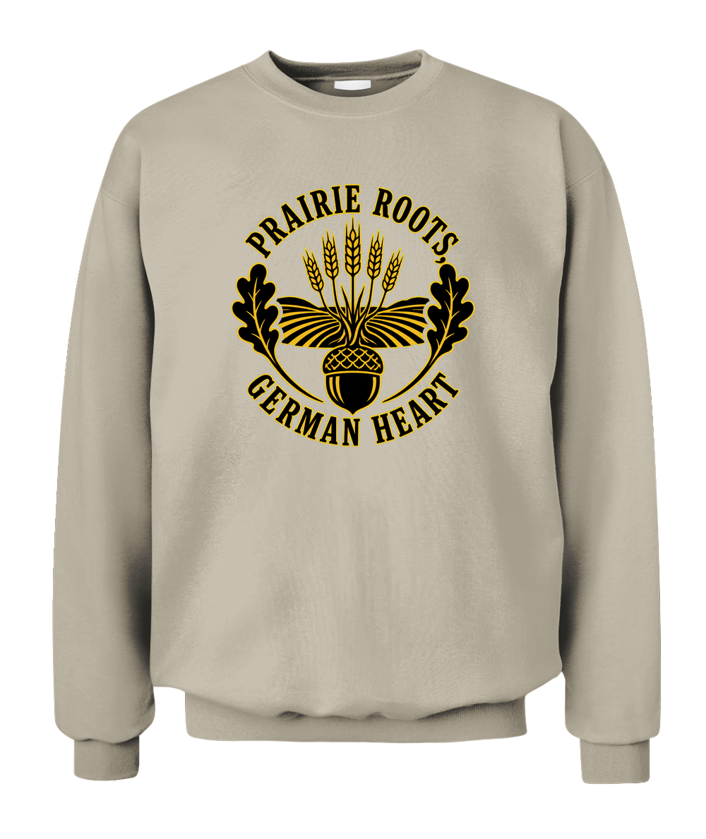 Prairie Roots, German Heart — Sweatshirt in Sand
