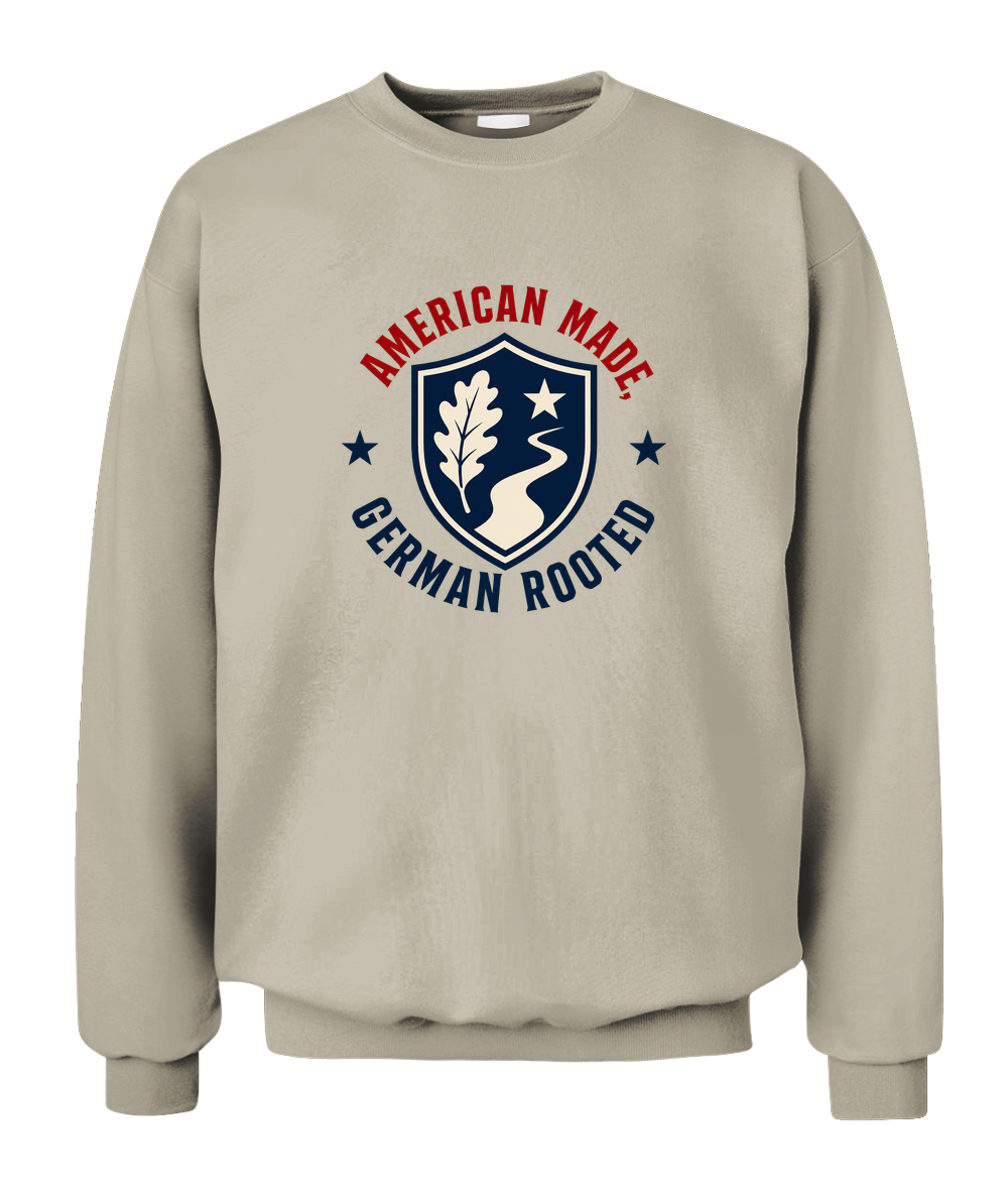 American Made, German Rooted — Sweatshirt in Sand