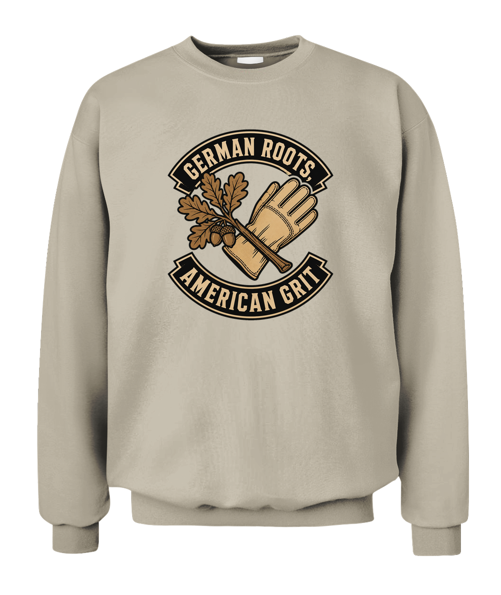 German Roots, American Grit — Sweatshirt in Sand