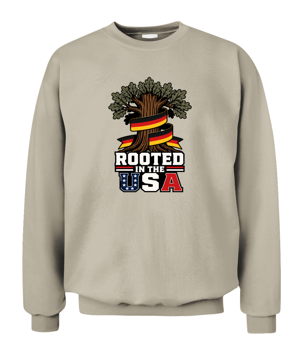 Rooted In The USA — Sweatshirt in Sand