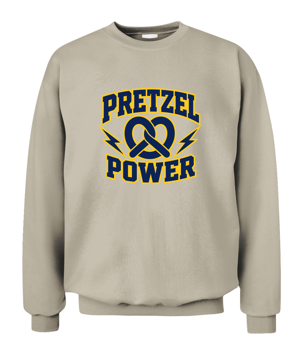 Pretzel Power — Sweatshirt in Sand