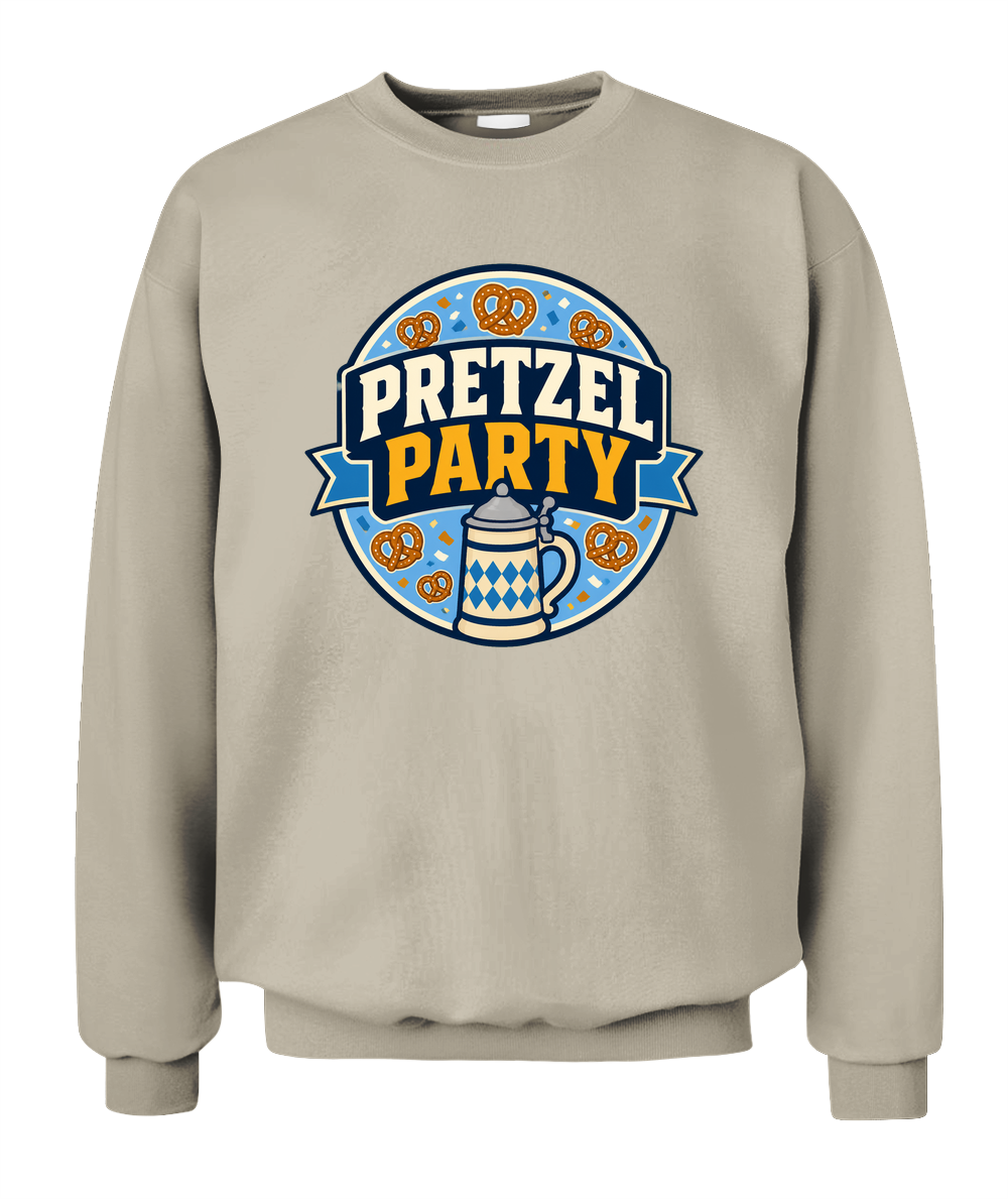 Pretzel Party — Sweatshirt in Sand
