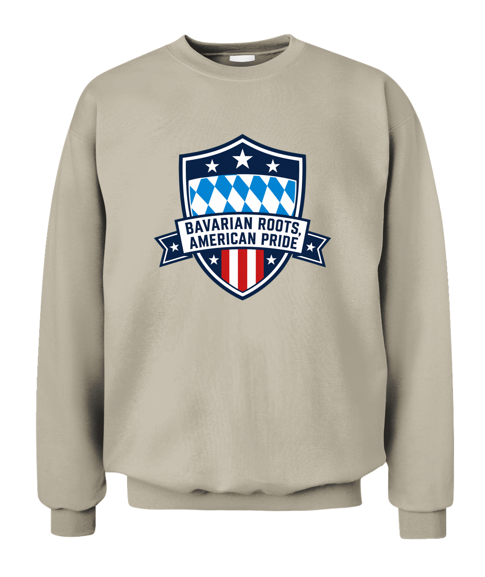 Bavarian Roots, American Pride — Sweatshirt in Sand