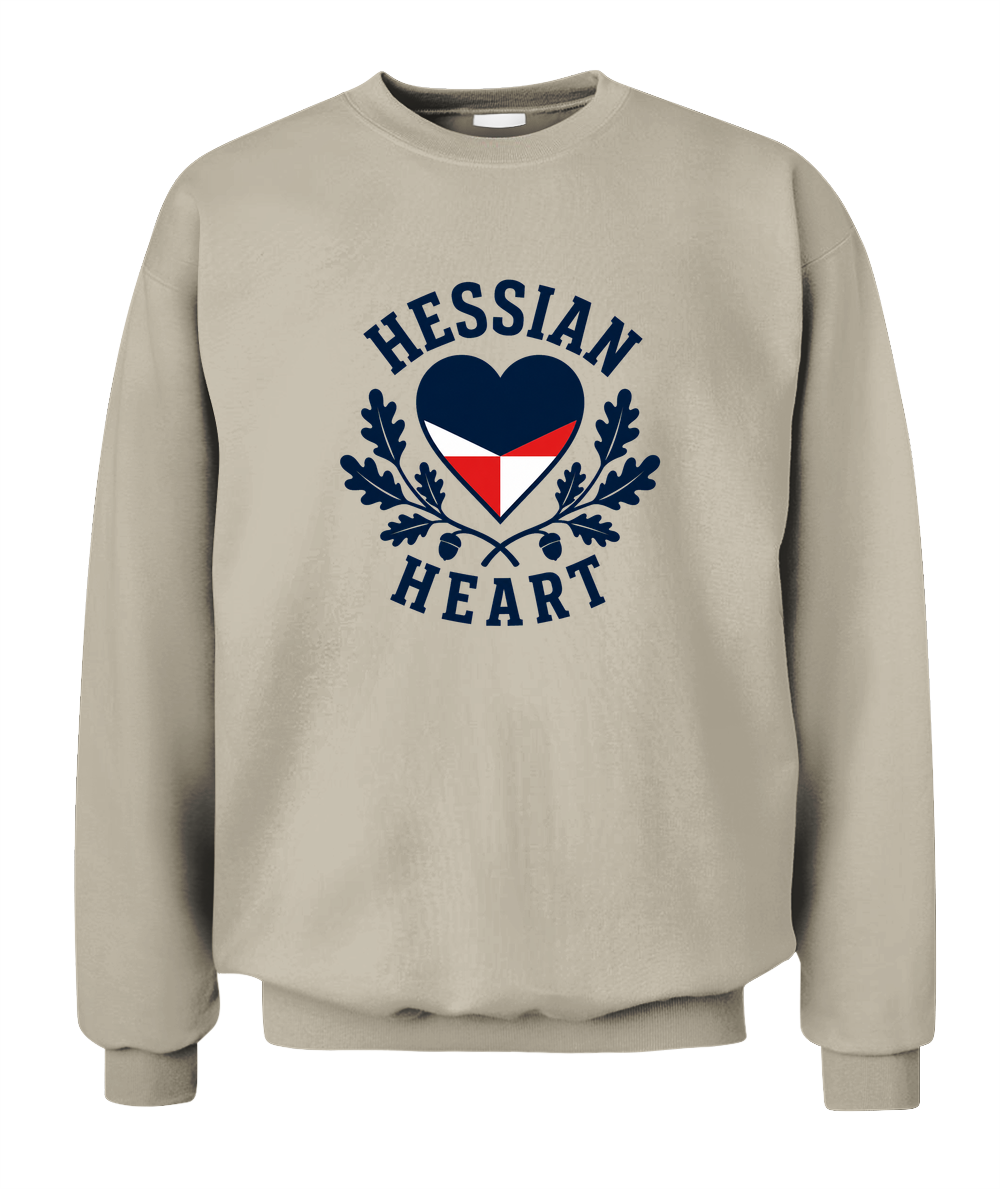 Hessian Heart — Sweatshirt in Sand