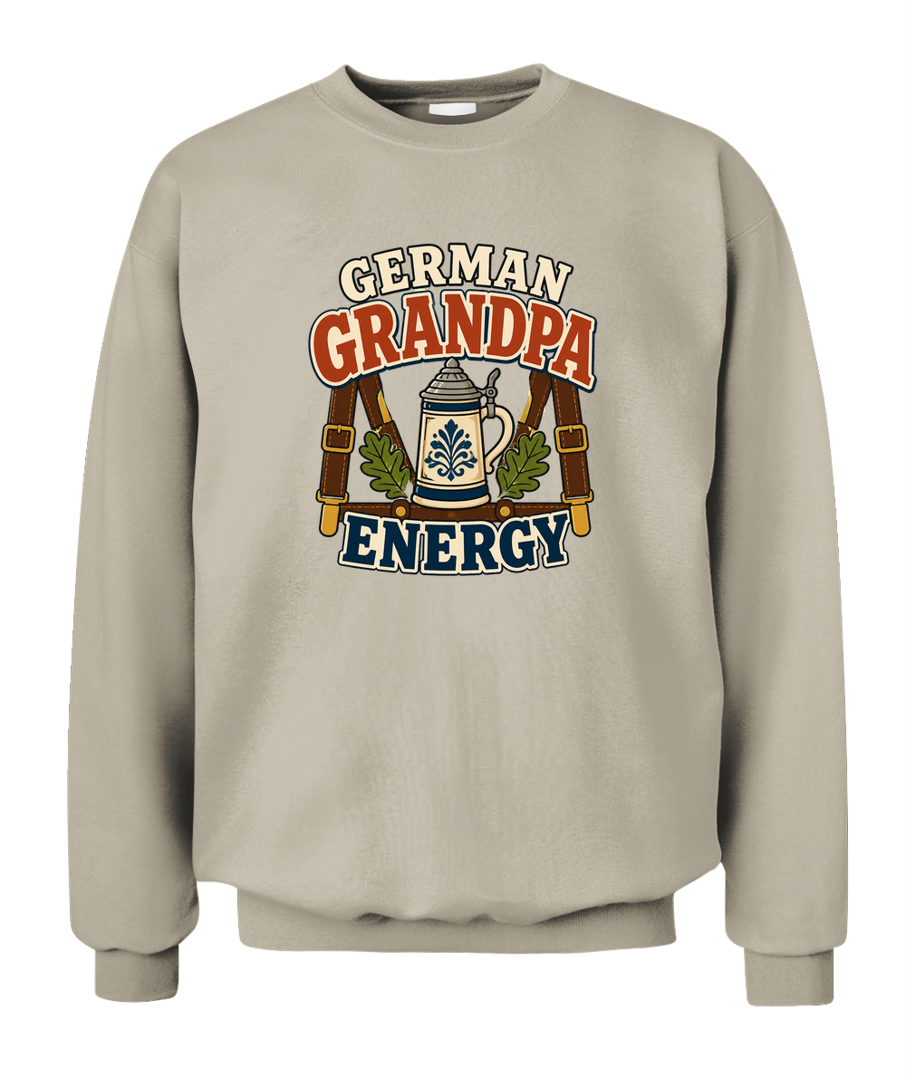 German Grandpa Energy — Sweatshirt in Sand