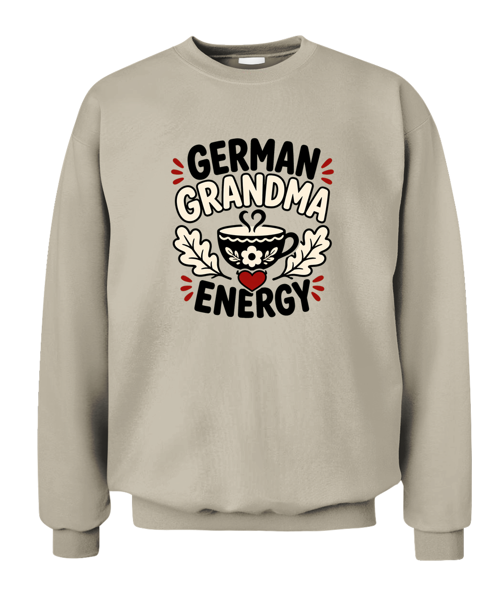 German Grandma Energy — Sweatshirt in Sand