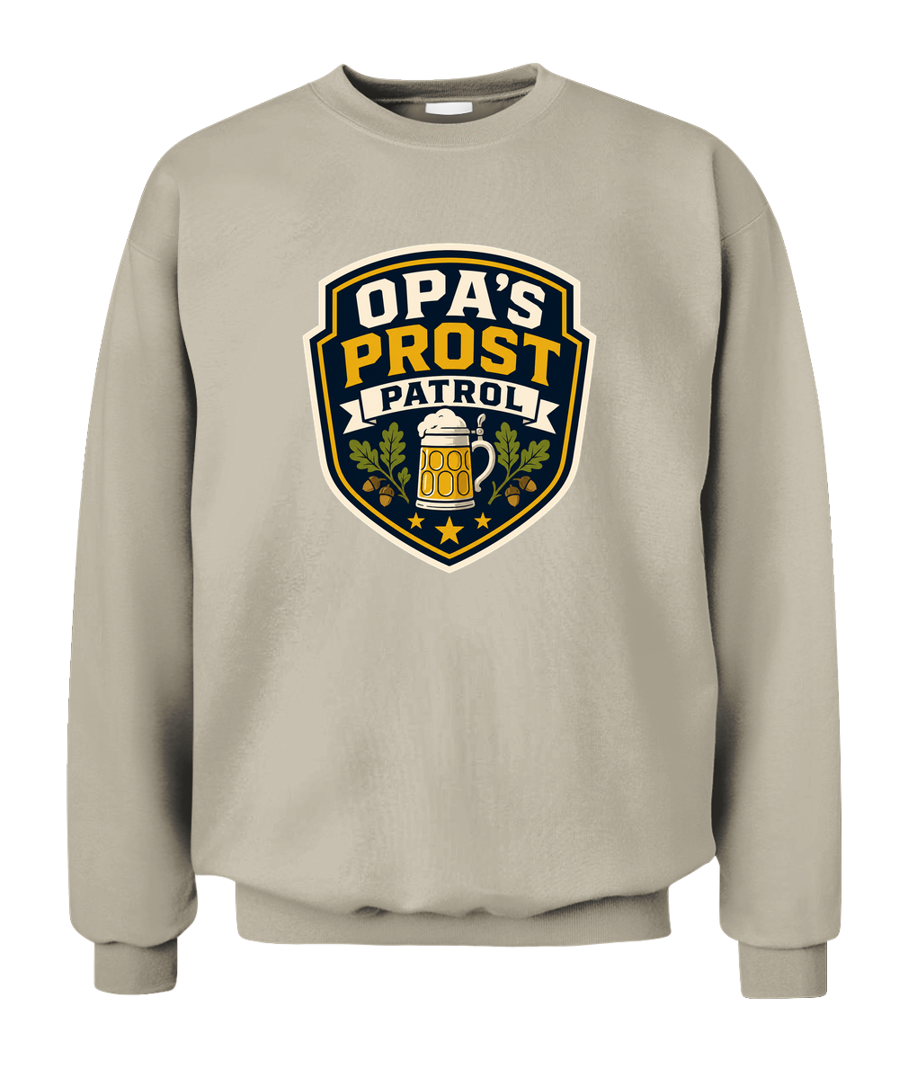 Opa's Prost Patrol — Sweatshirt in Sand