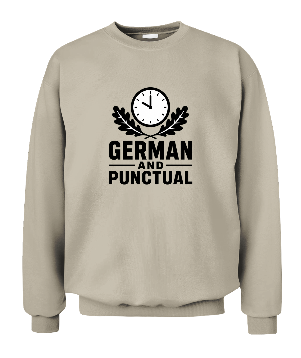 German And Punctual — Sweatshirt in Sand
