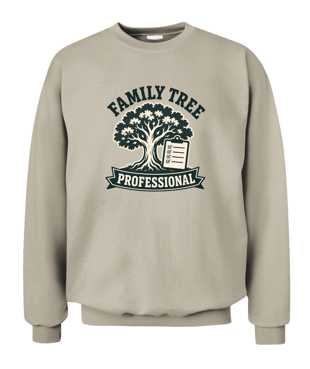 Family Tree Professional — Sweatshirt in Sand