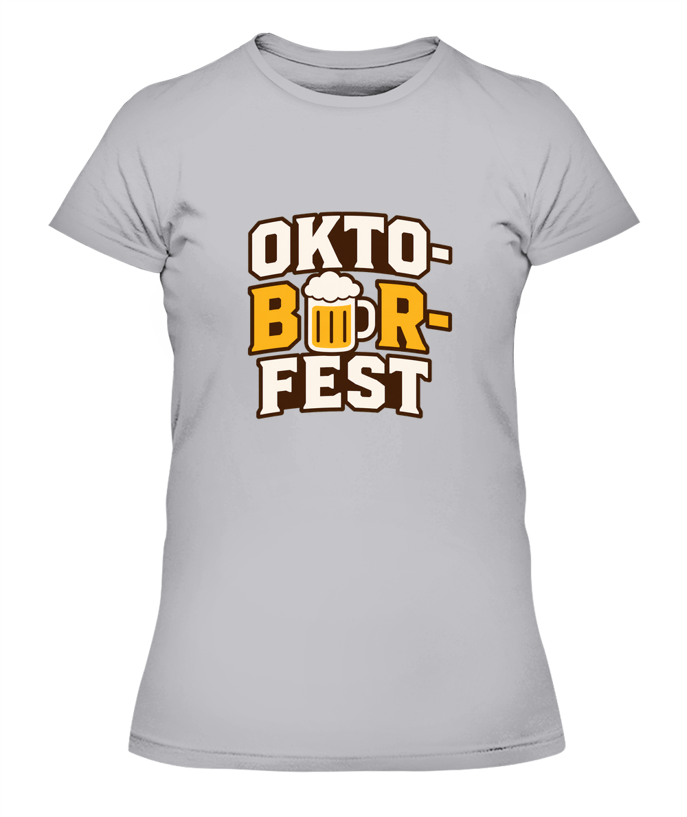 Oktoberfest — Lady's T-Shirt in Heather Grey