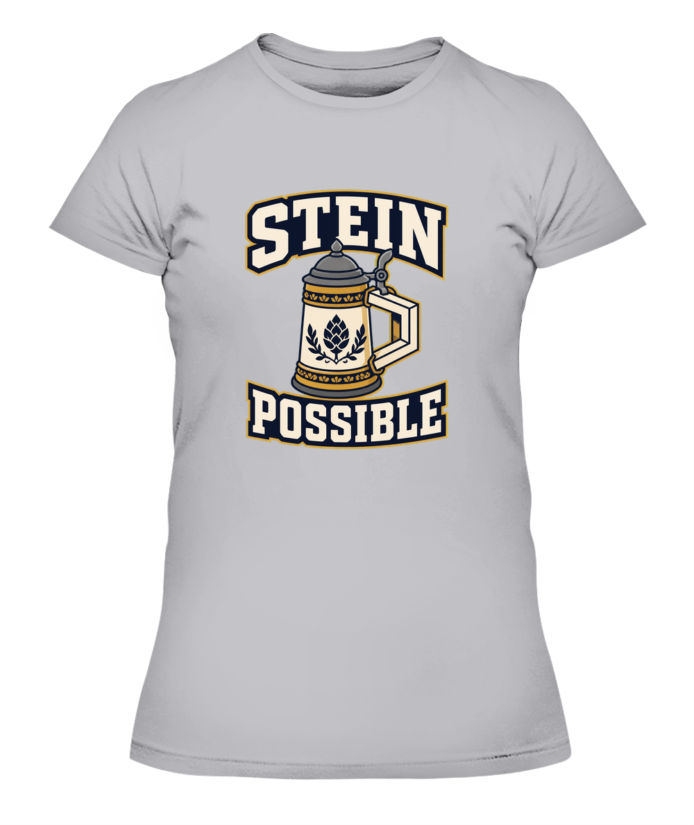 Stein Possible — Lady's T-Shirt in Heather Grey