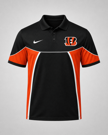CIN Premium NFL Personalized Sports Style Polo Shirt