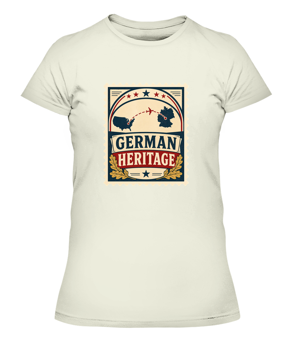 German Heritage — Lady's T-Shirt in Natural