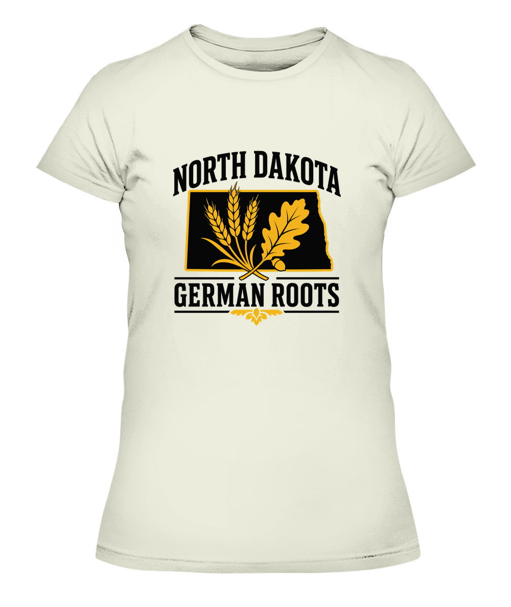North Dakota German Roots — Lady's T-Shirt in Natural
