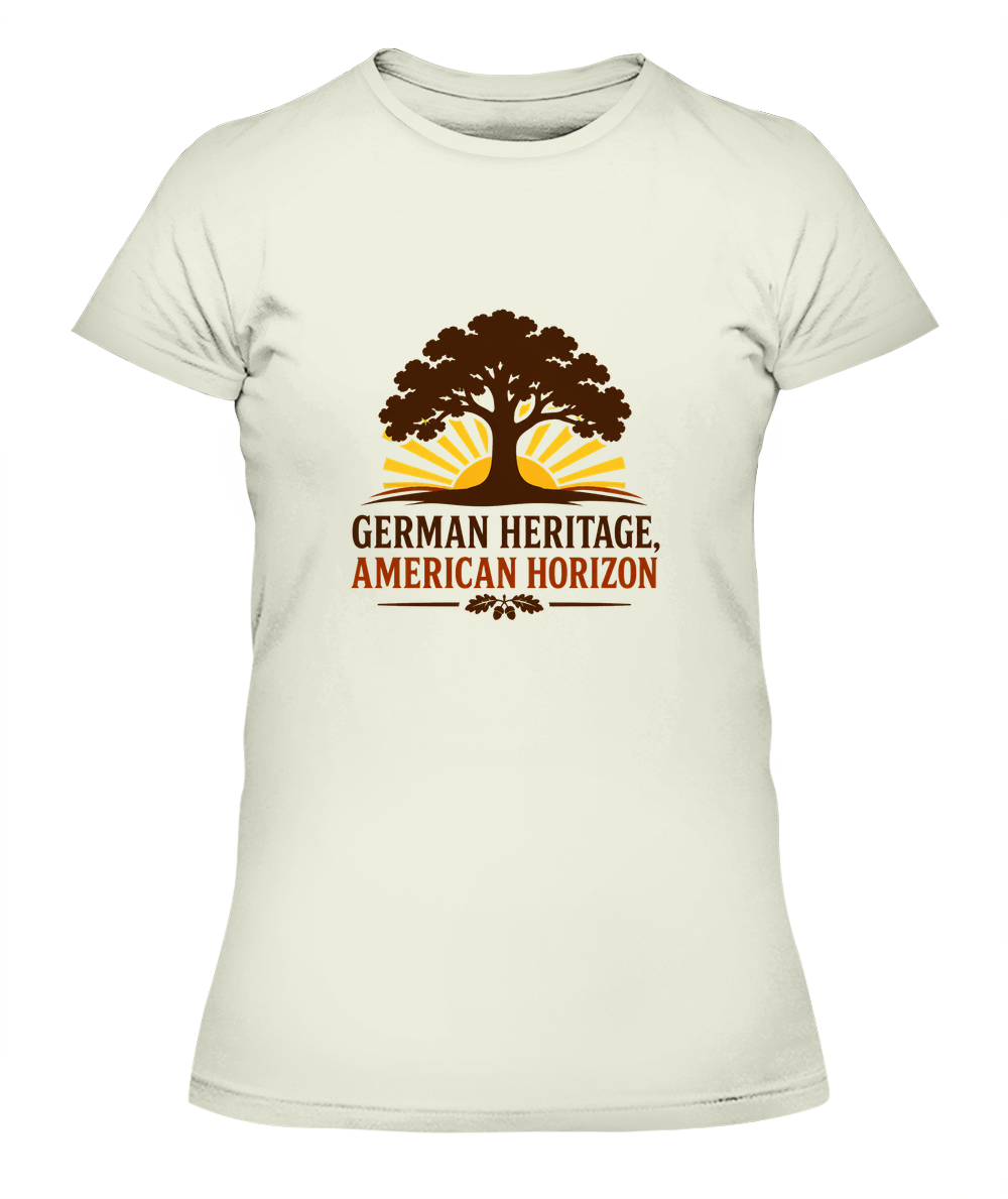German Heritage, American Horizon — Lady's T-Shirt in Natural
