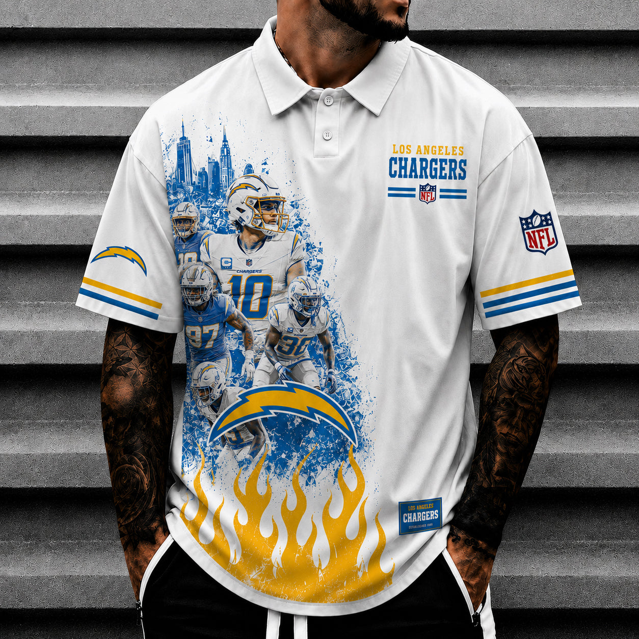 LAC x NFL Luxury V5 Polo Shirt
