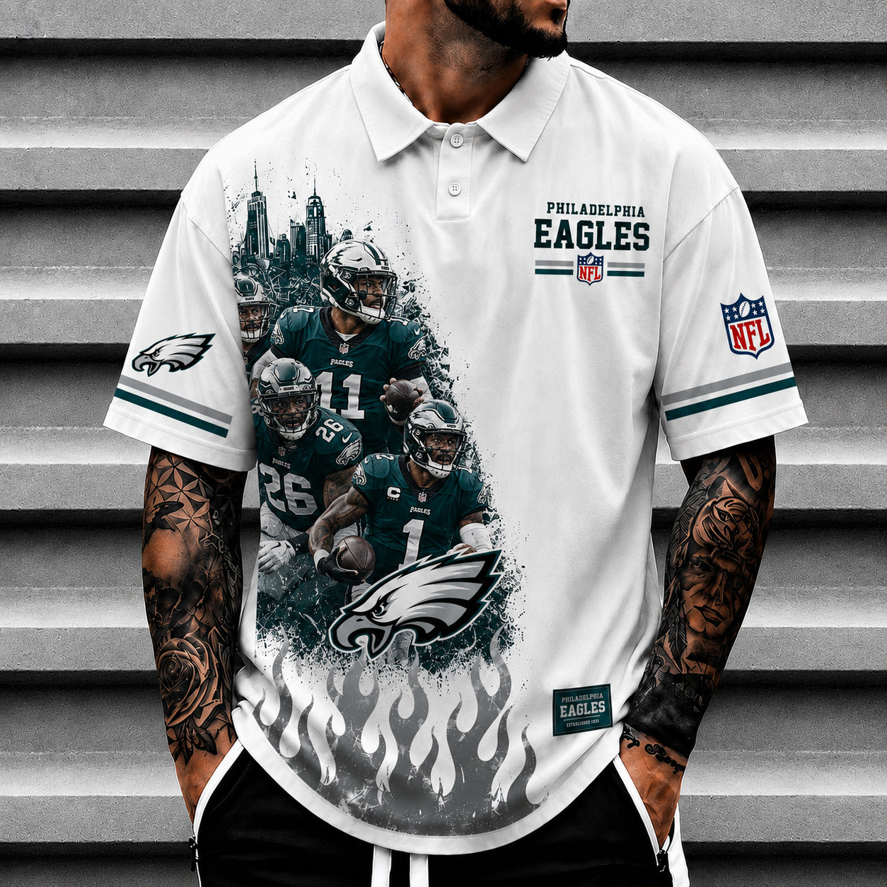 PE x NFL Luxury V5 Polo Shirt