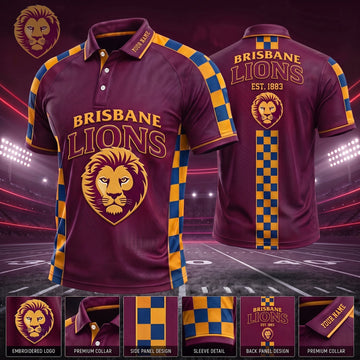 PREMIUM AFL X BL EXCLUSIVE PERSONALIZED POLO SHIRT LIMITED EDITION