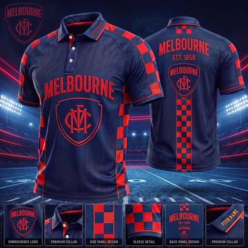 PREMIUM AFL X MEL EXCLUSIVE PERSONALIZED POLO SHIRT LIMITED EDITION