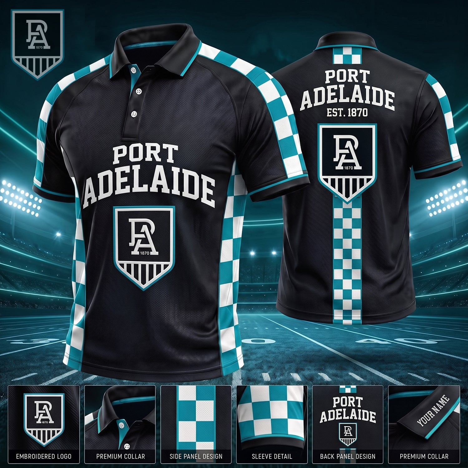 PREMIUM AFL X PA EXCLUSIVE PERSONALIZED POLO SHIRT LIMITED EDITION