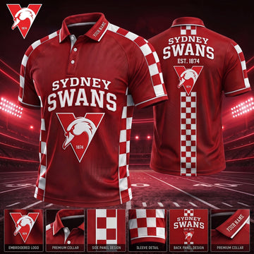 PREMIUM AFL X SS EXCLUSIVE PERSONALIZED POLO SHIRT LIMITED EDITION
